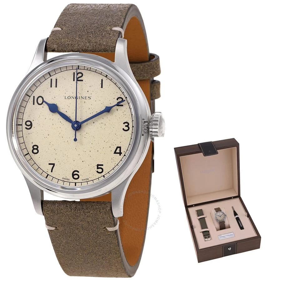 Longines Heritage Military Automatic Silver Dial Men's Watch L2.819.4.93.2 1