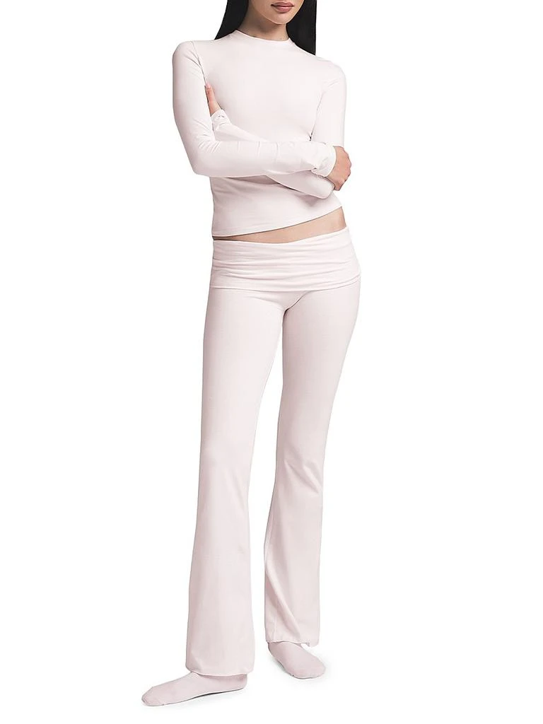 SKIMS Cotton Jersey Foldover Pants 2