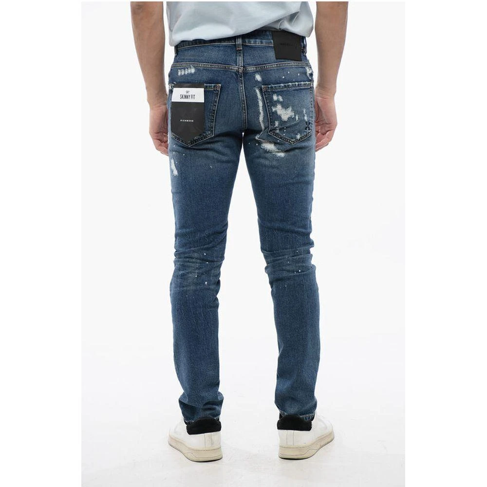 John Richmond Distressed Effect SKY Skinny Fit Jeans 15 Men's cm 2