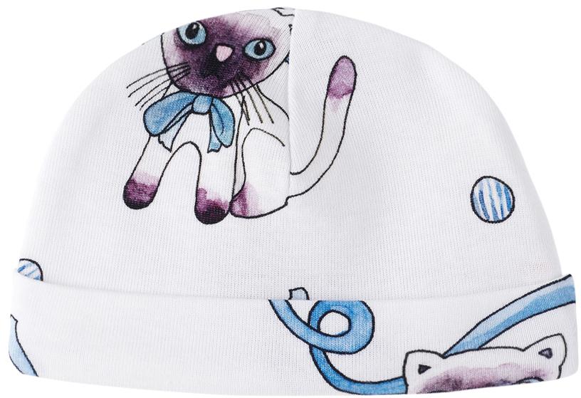 Mini Rodini Baby White Siamese Cat Beanie