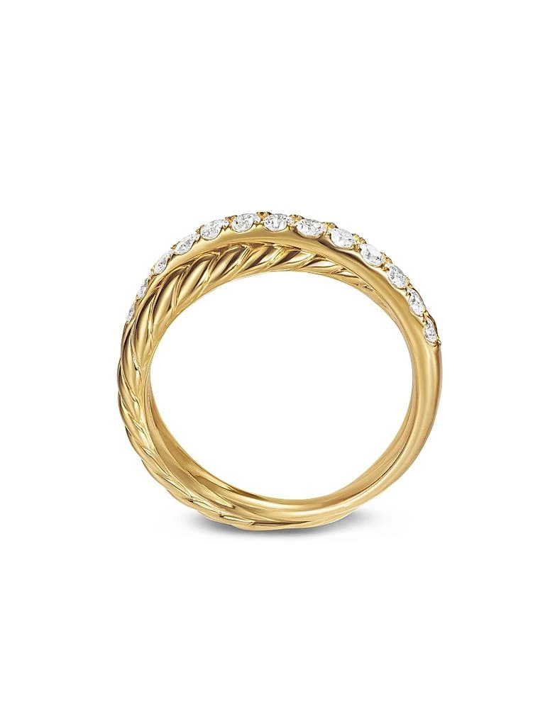 David Yurman Crossover Two Row Ring in 18K Yellow Gold 4