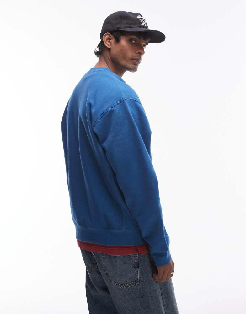 Carhartt WIP Carhartt WIP american script sweatshirt in blue 4