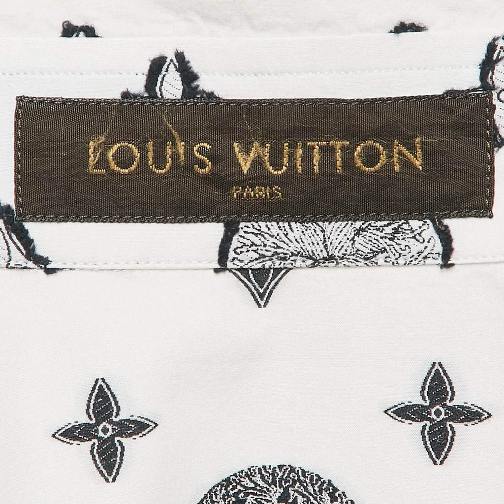Louis Vuitton Louis Vuitton White Christopher Nemeth Rope Fil-coupe Cotton Shirt M 6