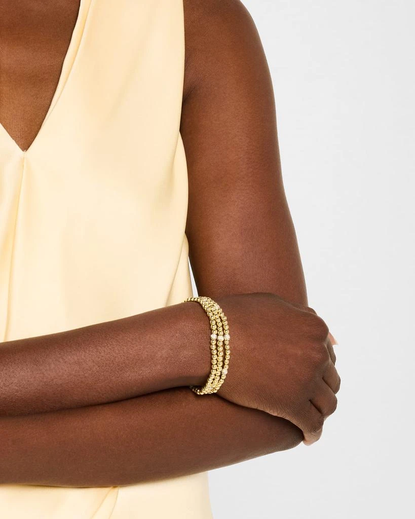 BAUBLEBAR Alternating Pave Pisa Beaded Stretch Bracelets, Set of 3 2