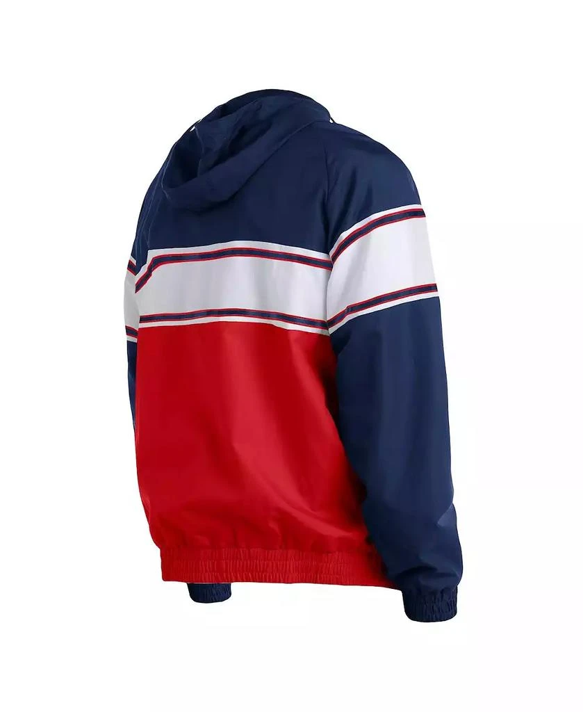 New Era Men's Navy Boston Red Sox Ripstop Raglan Quarter-Zip Hoodie 4
