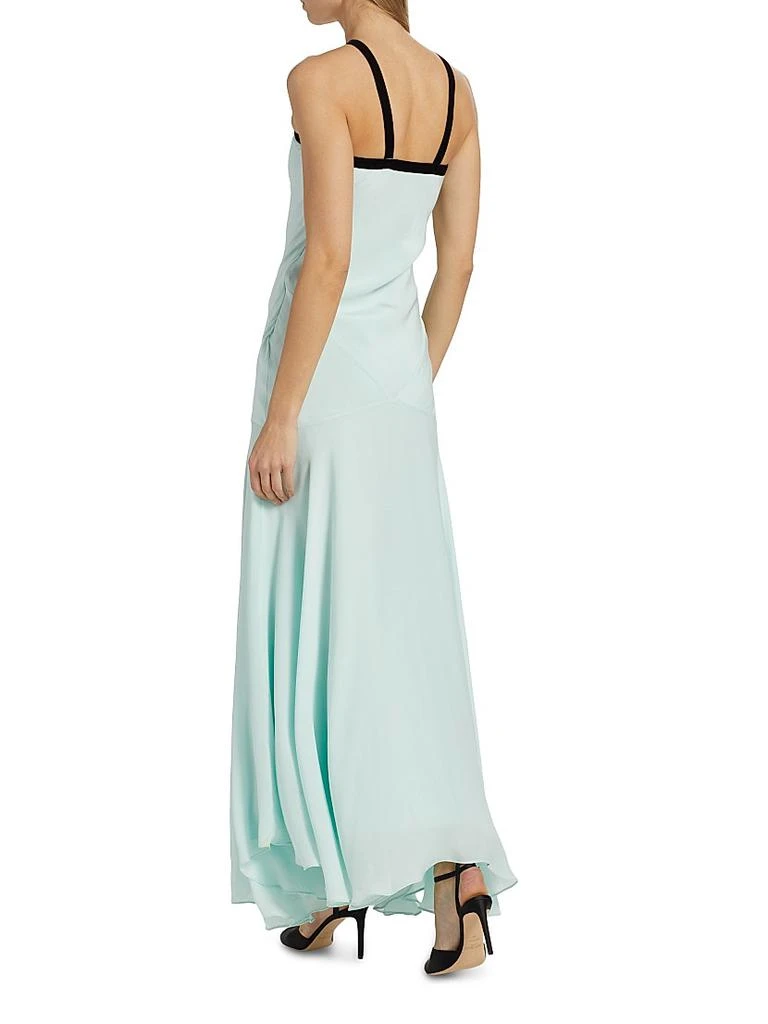 Rodarte Silk Crepe Halterneck Maxi Dress 5
