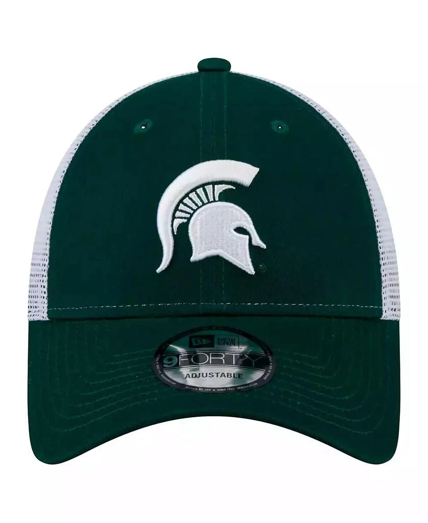 New Era Men's Green Michigan State Spartans Trucker 9FORTY Adjustable Hat 4