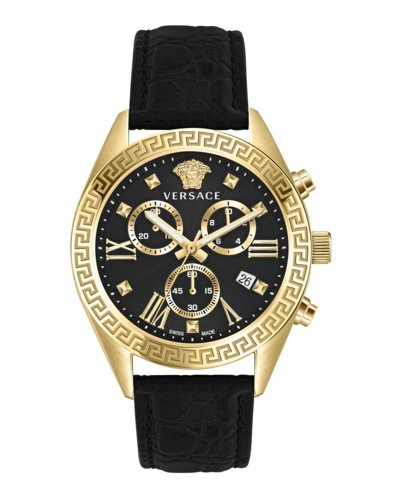 Versace Greca Chrono Leather Watch from Maison Beyond