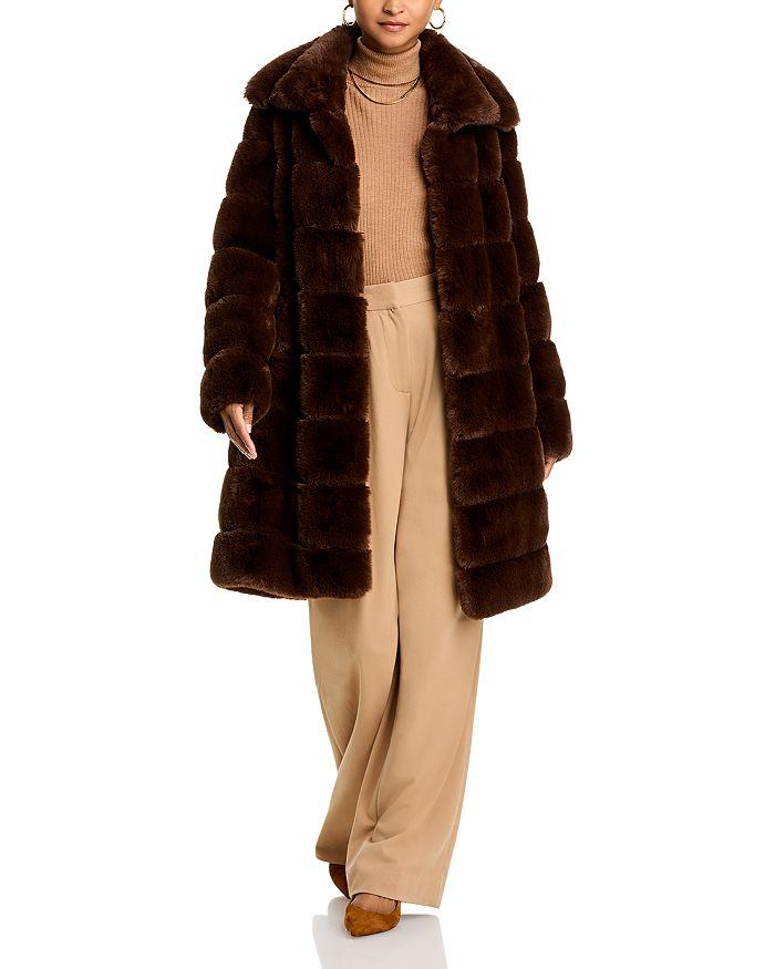 Adrienne Landau Faux Fur Coat