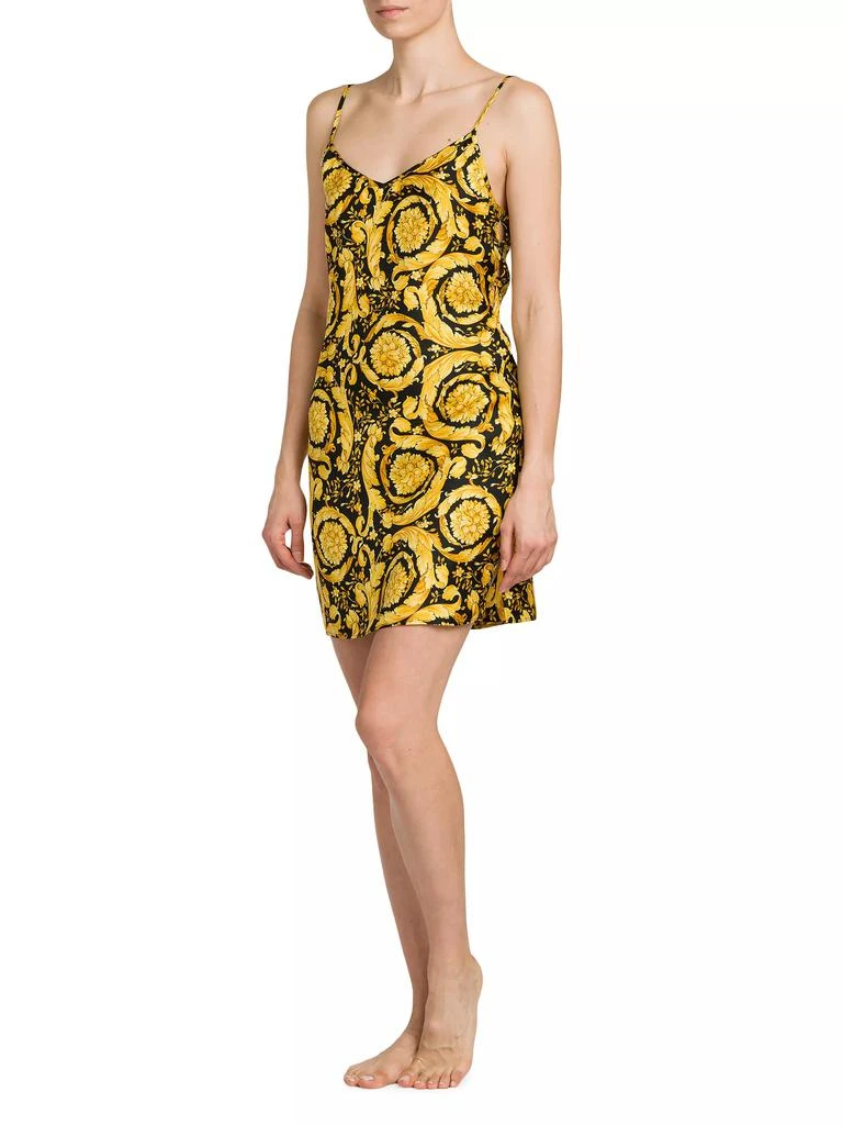 Versace Baroque Print Silk Slipdress 2