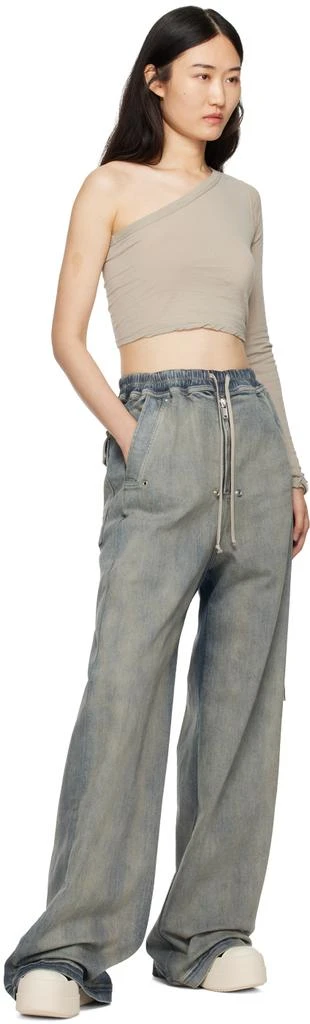 Rick Owens Blue Porterville Geth Bela Denim Lounge Pants 4