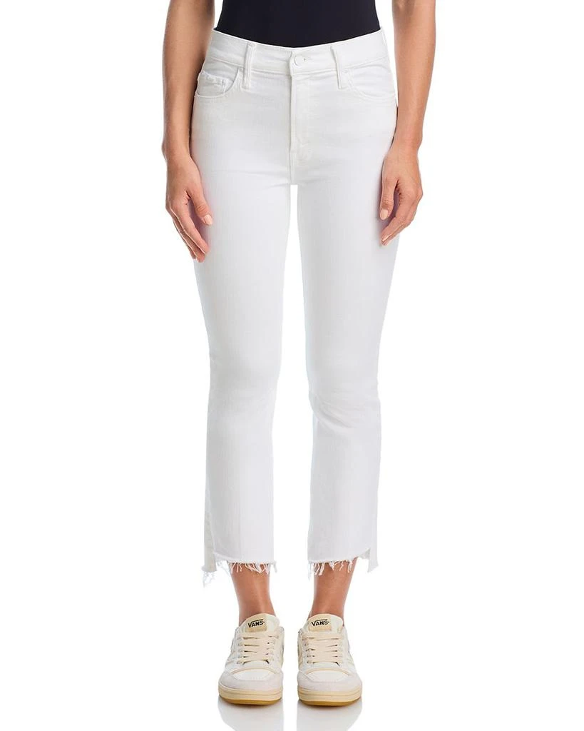 MOTHER Petites Lil Insider Mid Rise Crop Step Fray Jeans in Fairest of Them All 7
