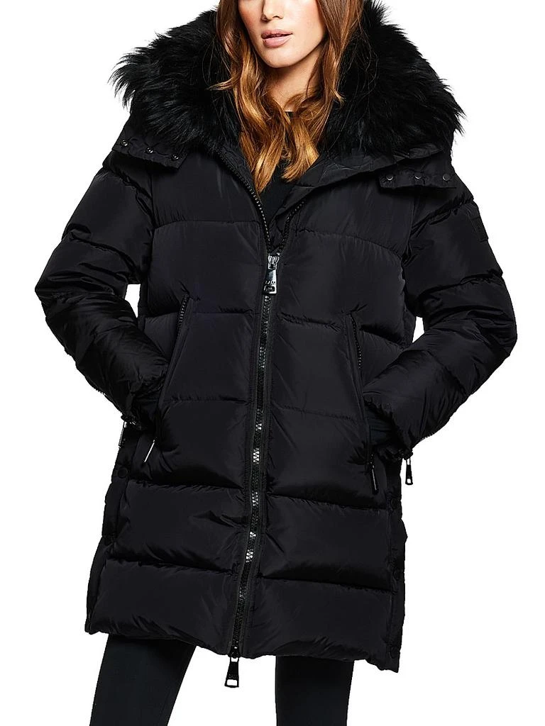 SAM. Addison Shearling-Trimmed Down Coat 1