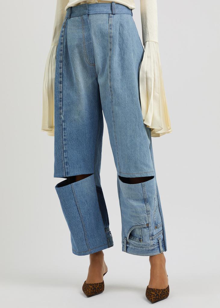 A.W.A.K.E MODE Cut-out straight-leg jeans