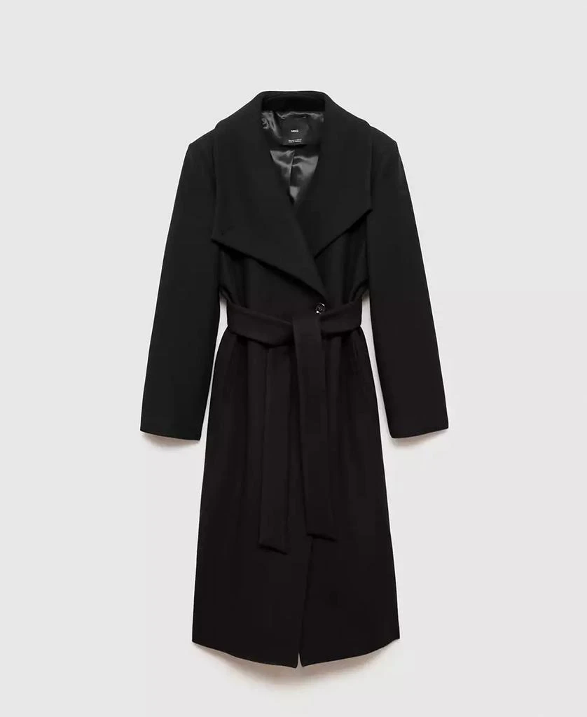 Mango Women's Belted Woolen Coat 2