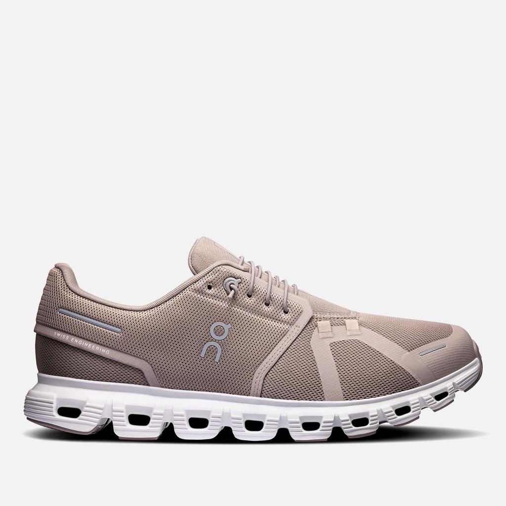 On Men's Cloud 6 Running Trainers - Fog/White