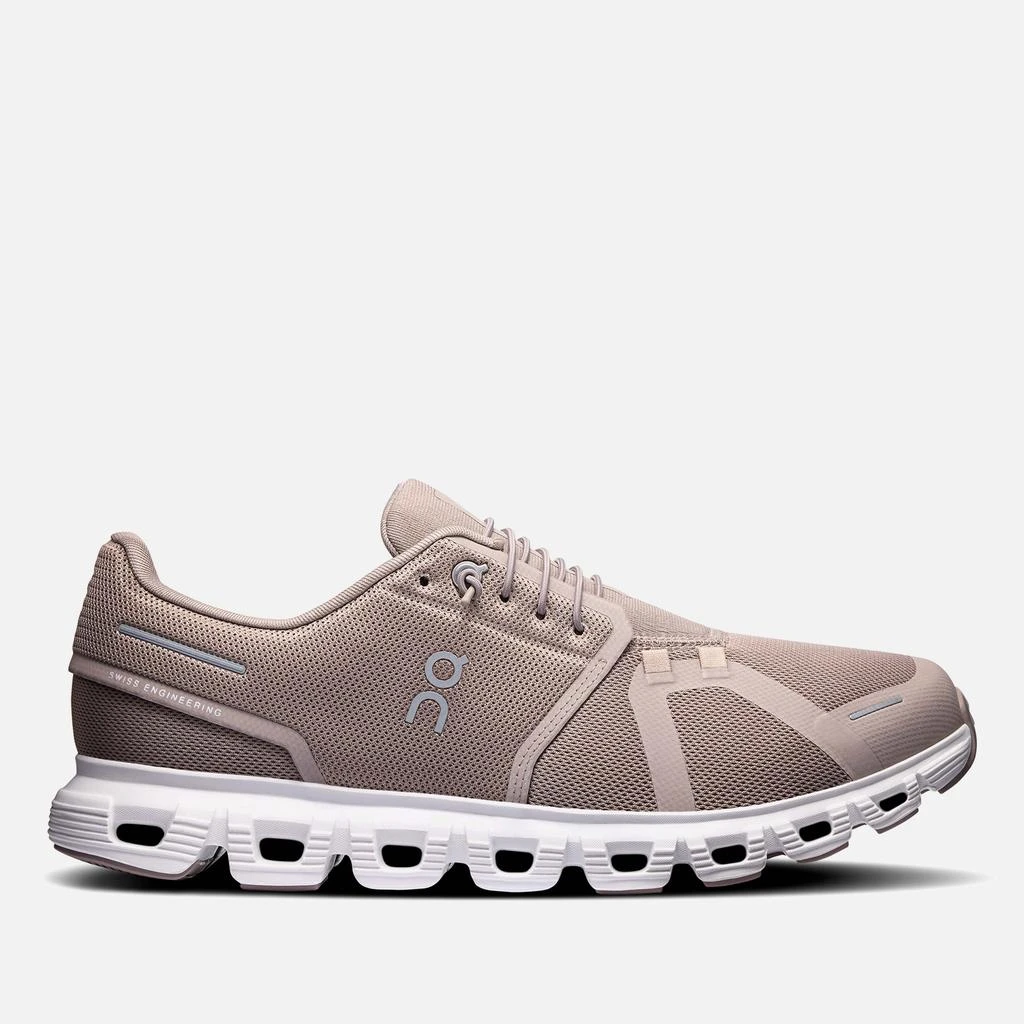 On Men's Cloud 6 Running Trainers - Fog/White 1