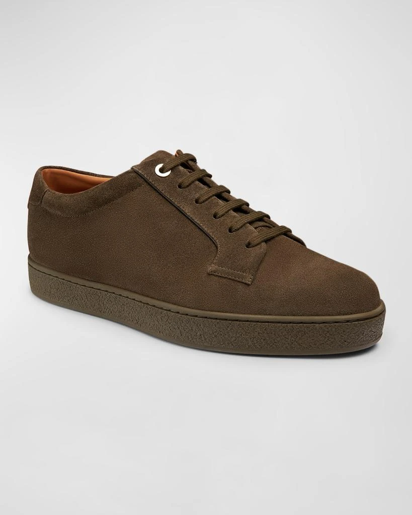 John Lobb Men's Molton Suede Low-Top Sneakers 2