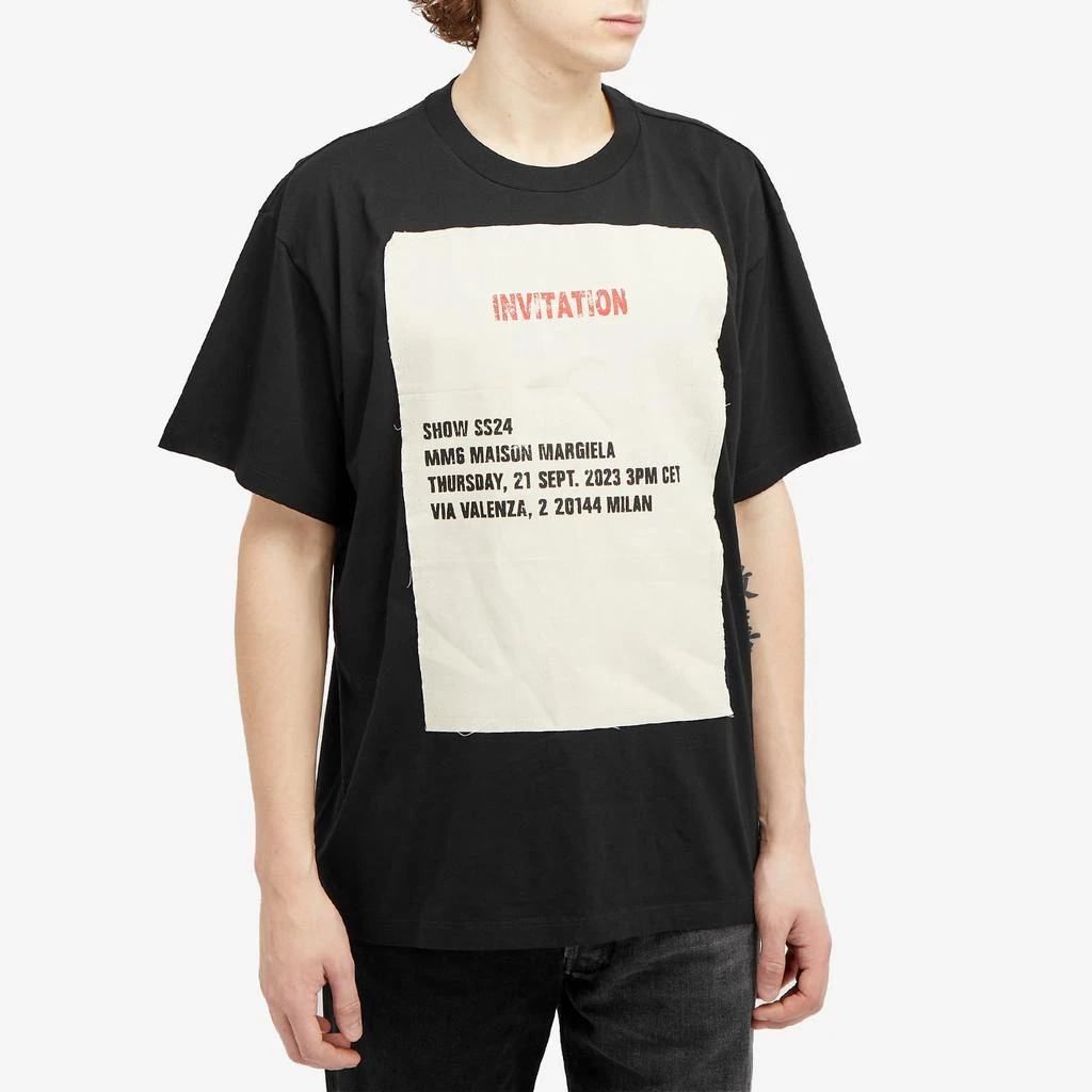 MM6 MM6 Maison Margiela Show Invitation Logo T-Shirt 2
