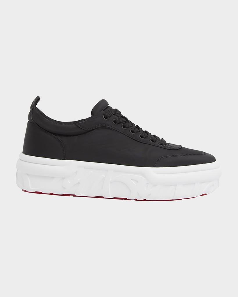 Christian Louboutin Men's Choukario Nylon Platform Sneakers