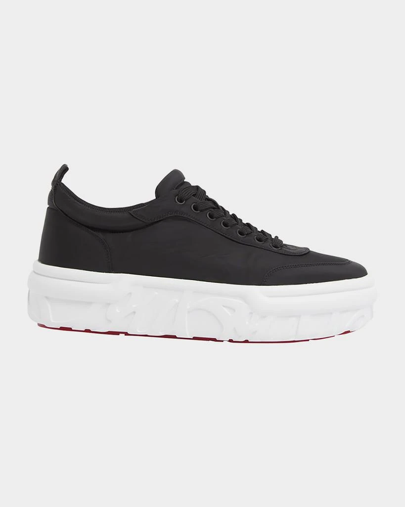 Christian Louboutin Men's Choukario Nylon Platform Sneakers 1