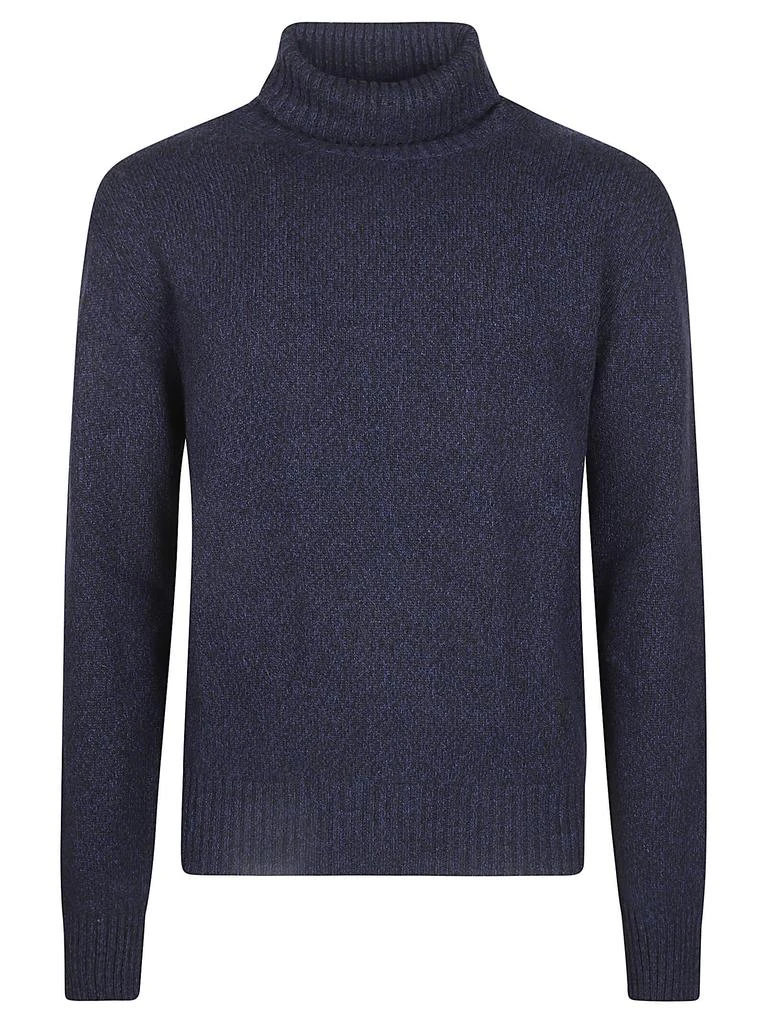 Ami Alexandre Mattiussi Turtleneck Ribbed Knit Pullover 1