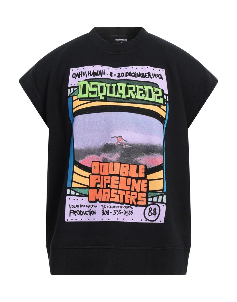 ★Dsquared2★Printed Scratch Cool Fit Crewneck Sweatshirt★ DSQUARED2 Dsquared2 Printed Scratch Cool Fit Crewneck