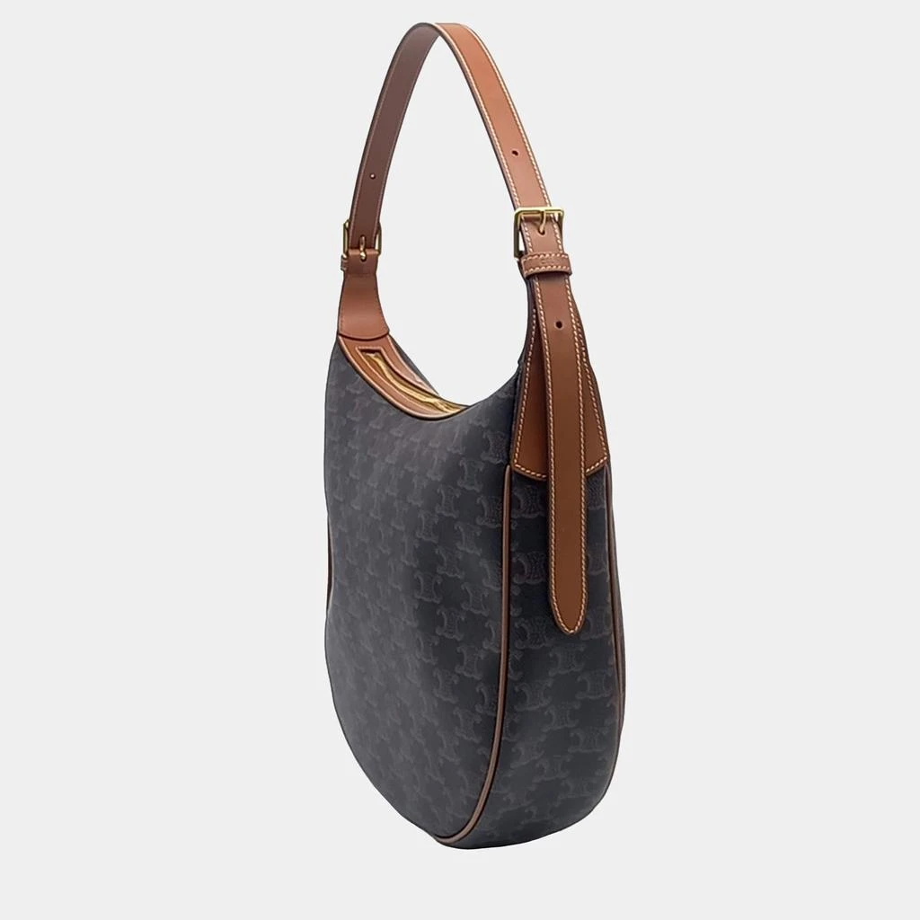 Celine Celine Black Brown Leather Eloise hobo bag 2