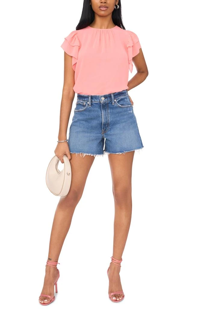 1. State Flutter Sleeve Chiffon Top 4