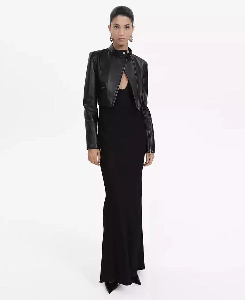 strapless open back dress Theophania Maxi Dress - Mango
