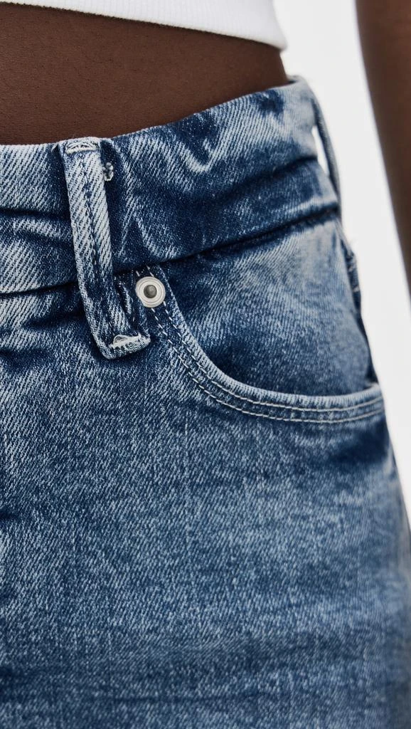 Good American Good Skate Wide Cropped Jeans 5