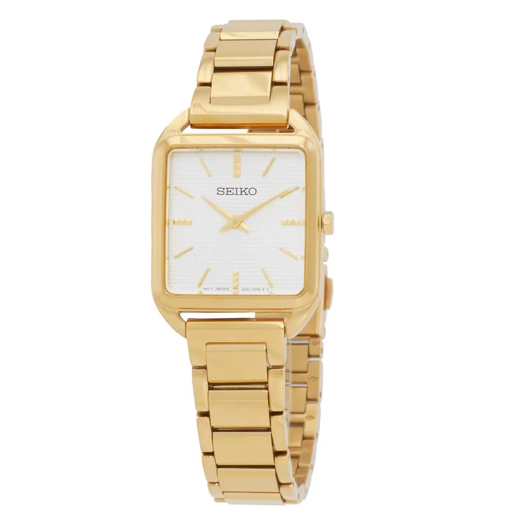Seiko Seiko Essentials Quartz Gold Dial Ladies Watch SWR078