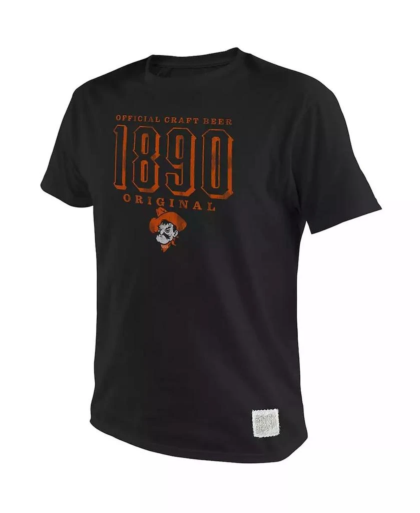 The Original Retro Brand Men's Black Oklahoma State Cowboys 1890 Original Logo T-shirt 3