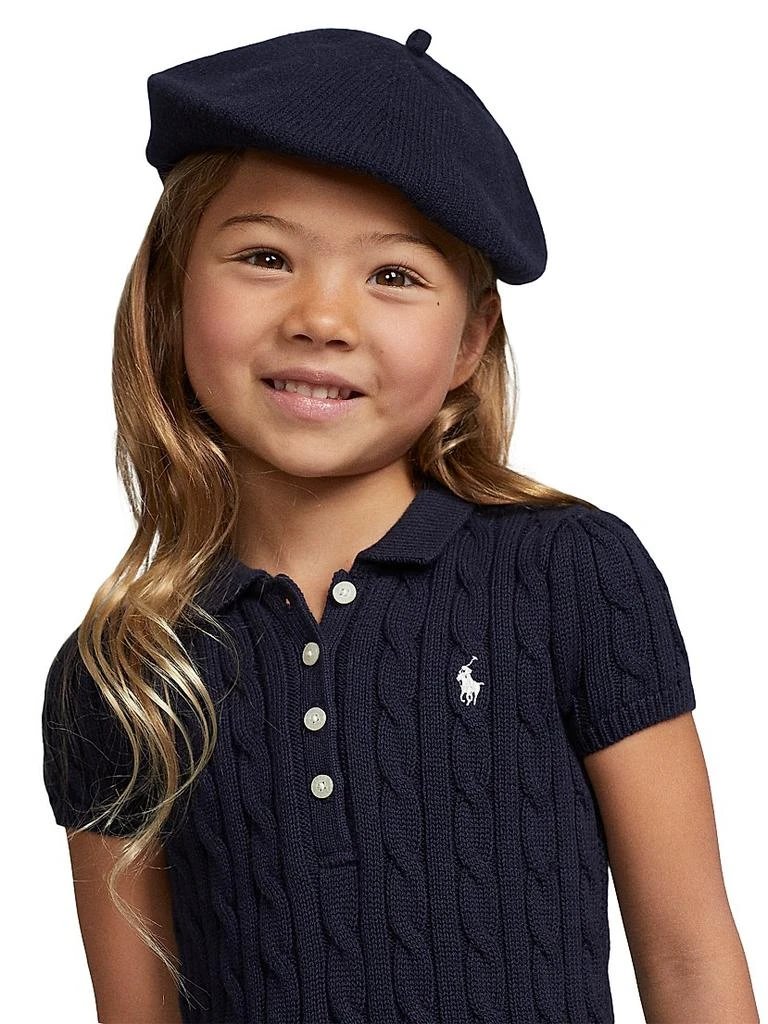 Ralph Lauren Little Girl's & Girl's Cable-Knit Cotton Polo Sweaterdress 3