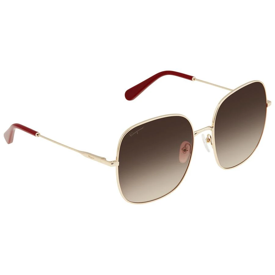 Salvatore Ferragamo Salvatore Ferragamo Brown Gradient Square Ladies Sunglasses SF300S 703 59 3