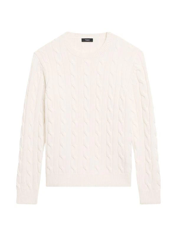 Theory Montana Wool Cable-Knit Sweater 4