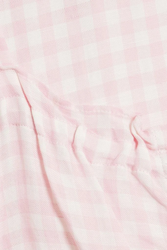 Sleeper Brigitte gingham linen-blend midi dress 4