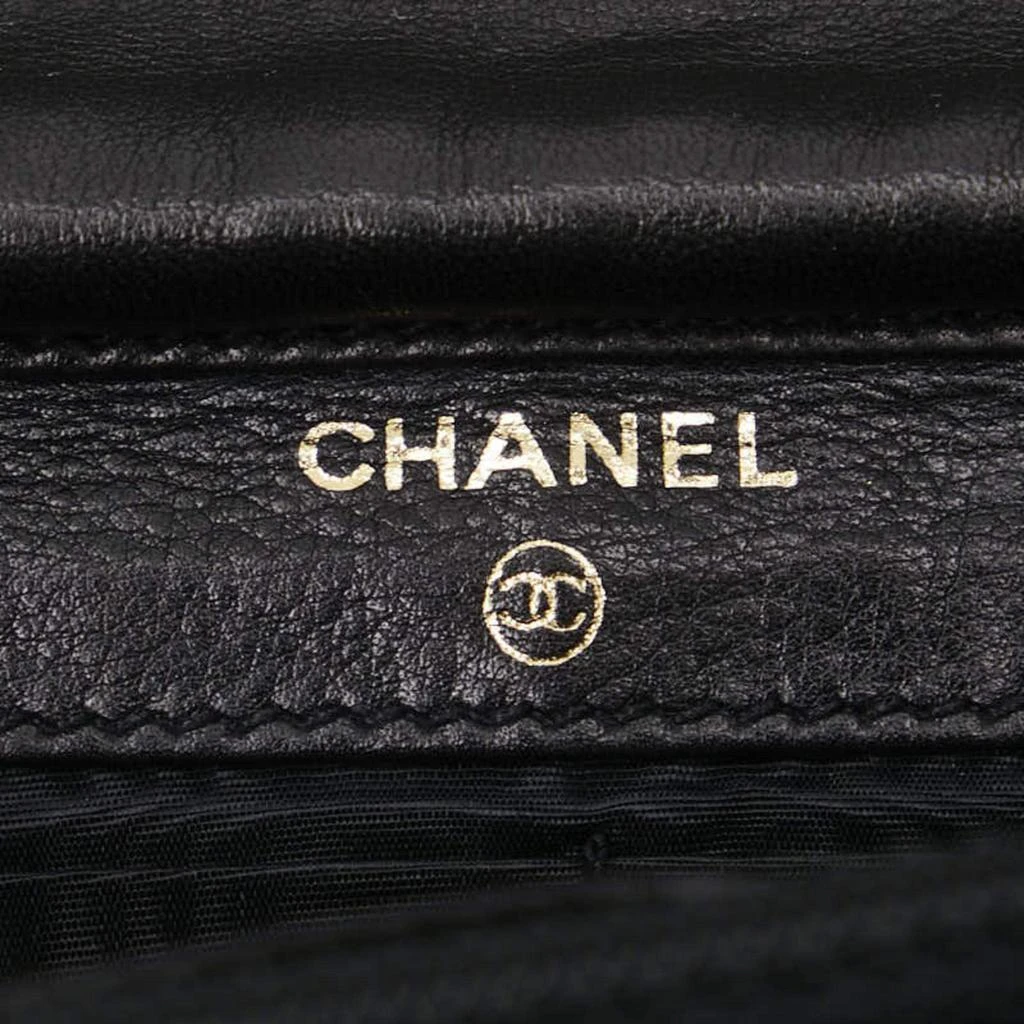 Chanel Chanel Black Caviar Skin Leather Coco Mark Chain Wallet 8
