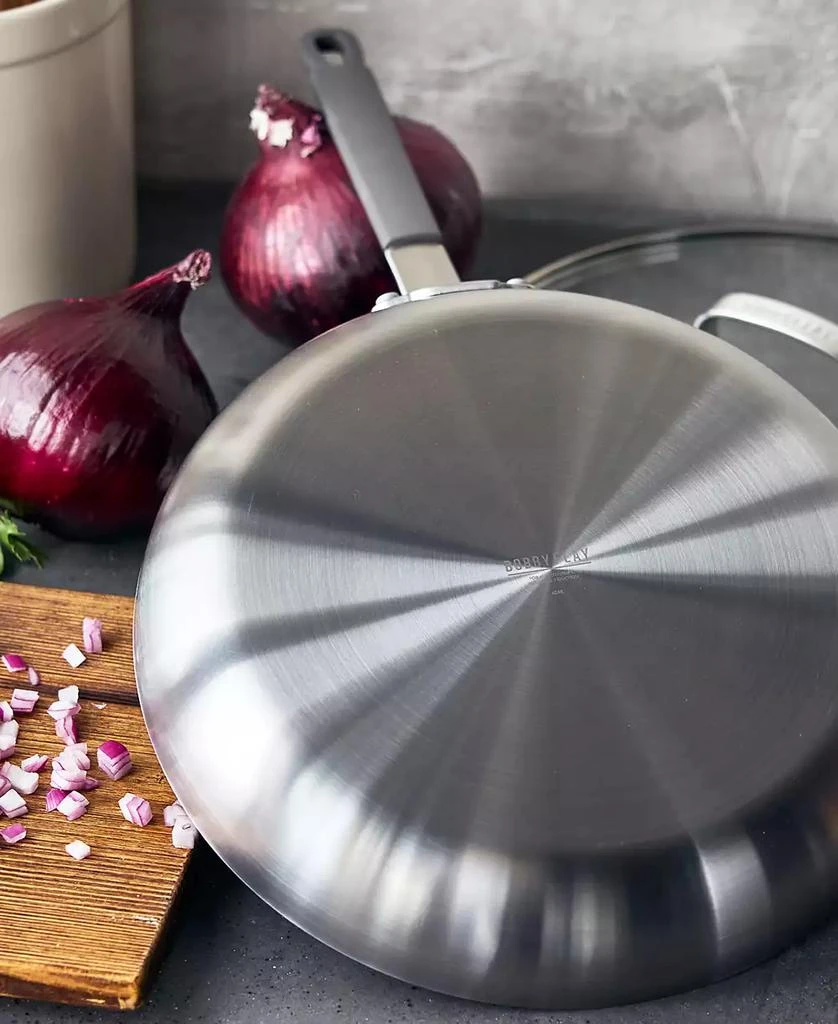 Greenpan X Bobby Flay Nonstick Stainless Steel 12" Frypan with Lid 5