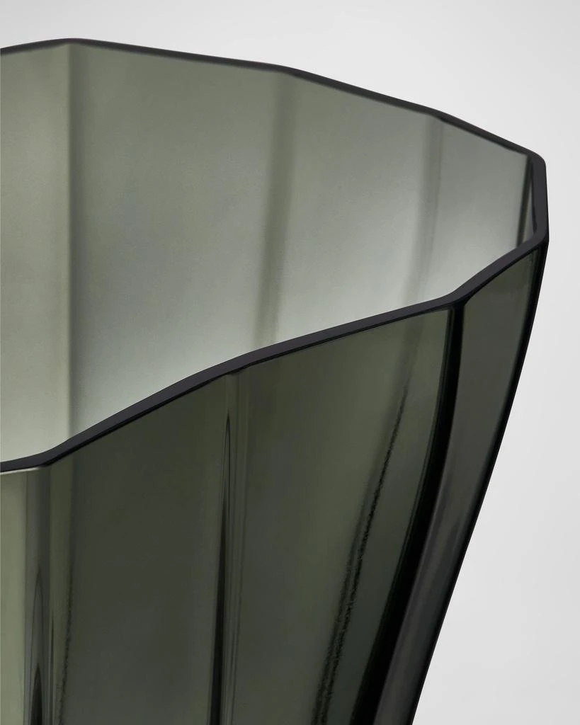 Orrefors Reed Medium Moss Green Vase, 11.8" 2