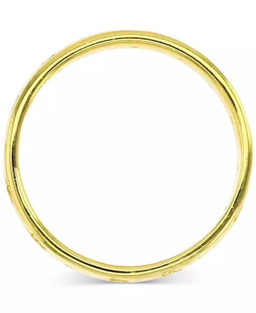 Macy's Macy’s Cubic Zirconia Star Band Ring (0.174 ct. t.w.) in 14K Yellow Gold Over Sterling Silver 2