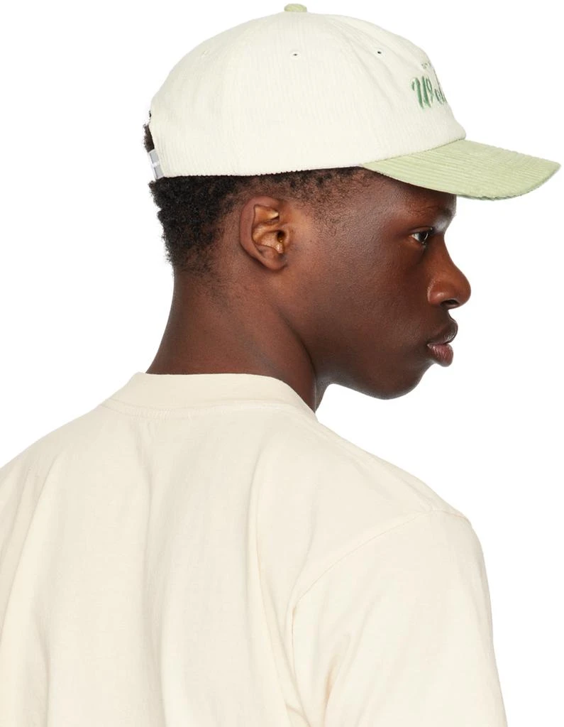 Sporty & Rich White & Green Draft Cap 3