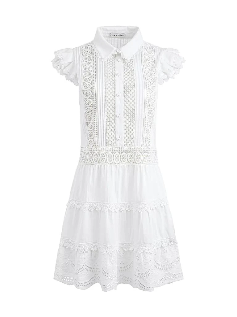 Alice + Olivia Meeko Cotton Mini Shirtdress 1