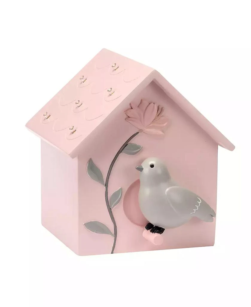 Lambs 
Ivy Petals Pink/Gray Birdhouse Table Top Night Light LED Lamp 2