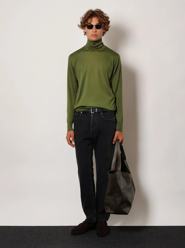 Yves Saint Laurent Cashmere, wool and silk turtleneck sweater 2