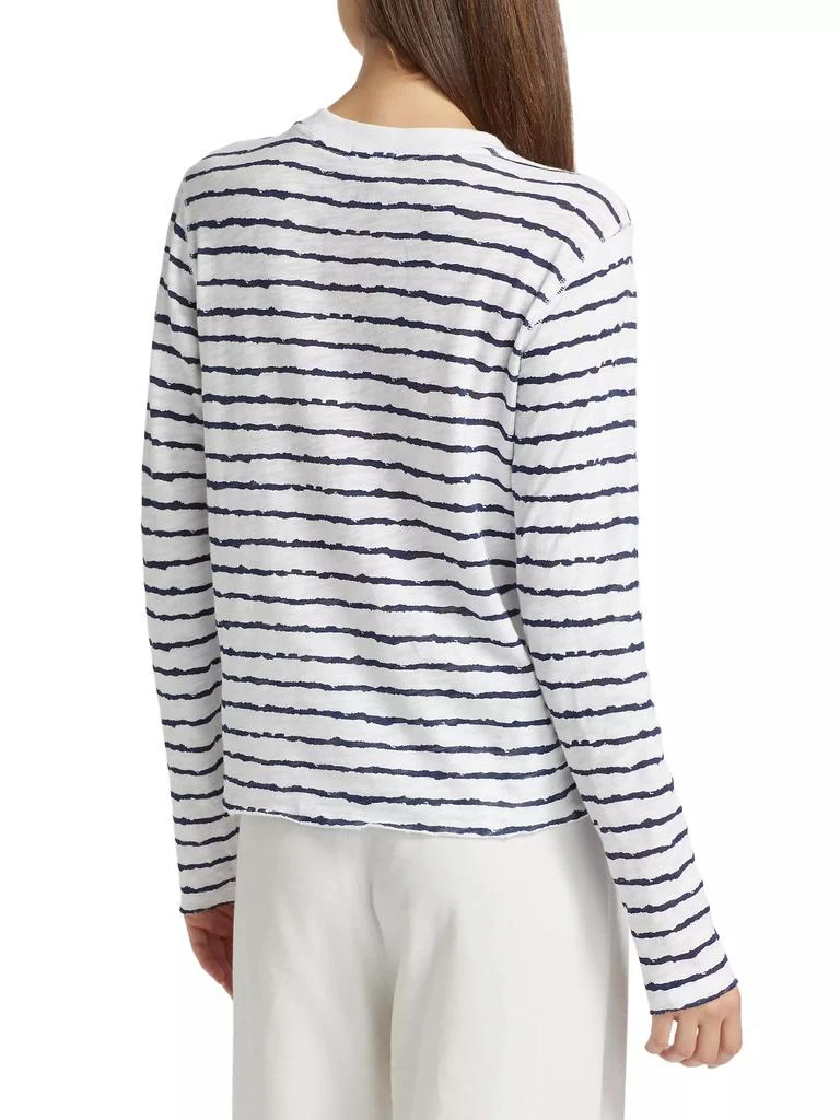 ATM Anthony Thomas Melillo Striped Cotton Jersey Long-Sleeve Shirt 5