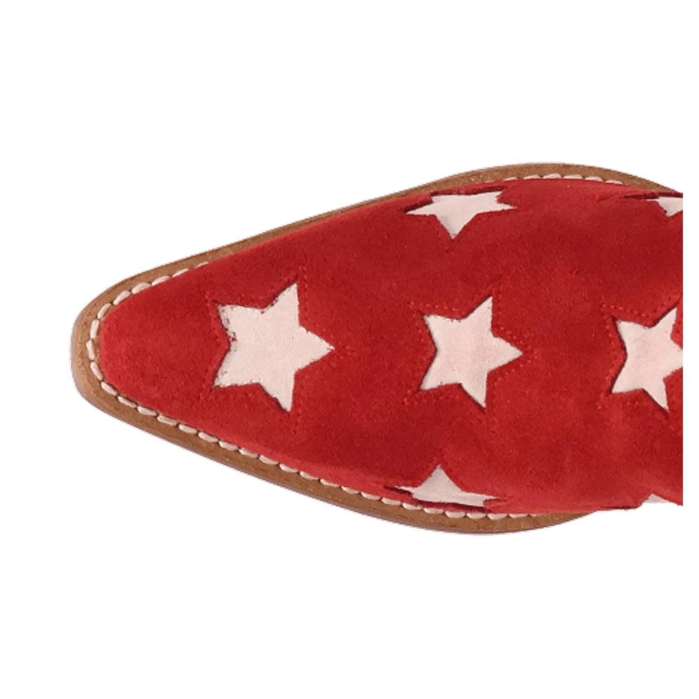 Dingo Super Star Fringe Tooled Inlay Snip Toe Cowboy Boots 4