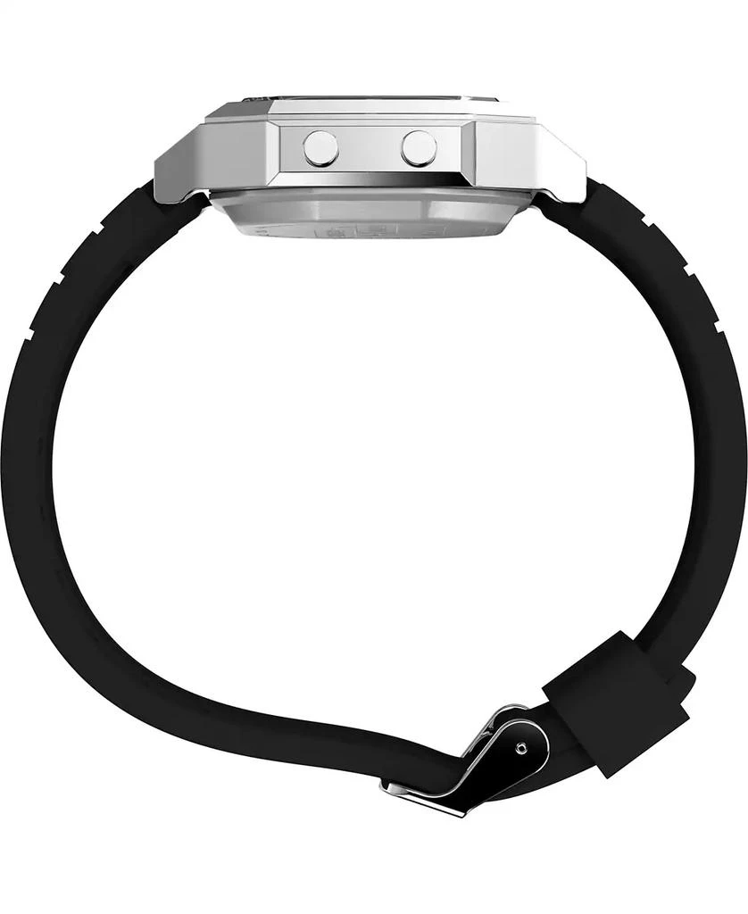Timex Unisex Activity Tracker Digital Black Silicone Strap 40mm Octagonal Watch 3