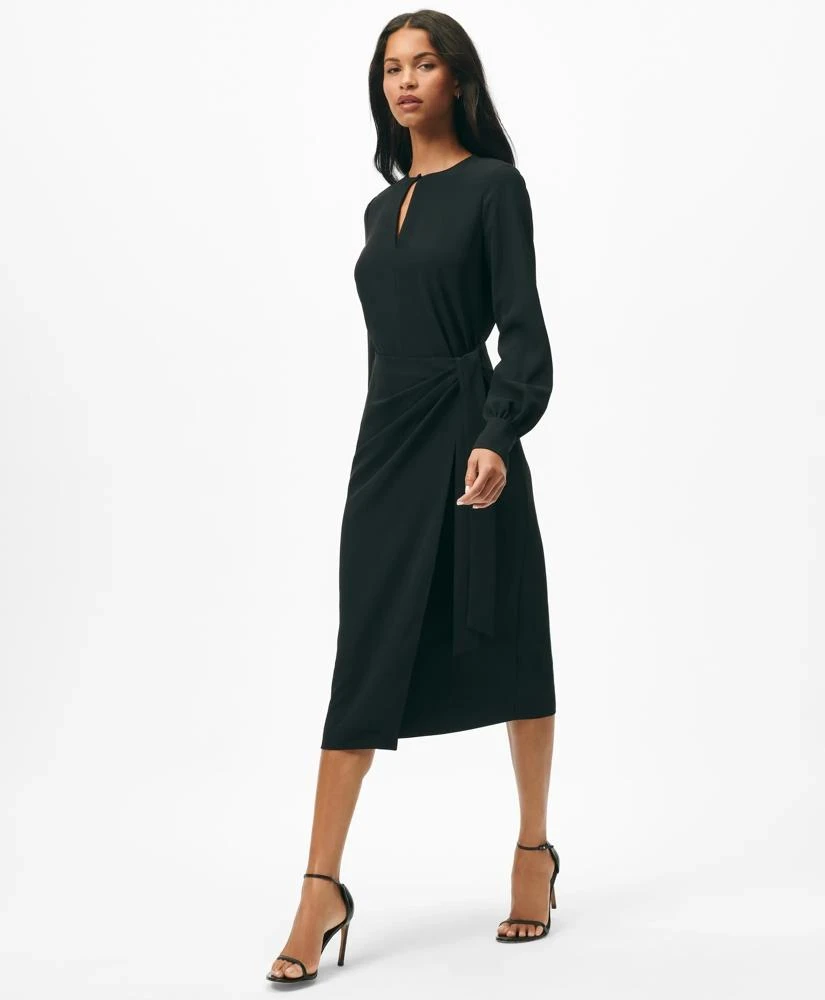 Brooks Brothers Keyhole Dress in Fine Twill Stretch Crepe 5