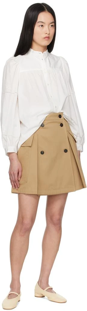Weekend Max Mara Tan Zebio Miniskirt 4